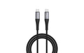 USB-C Kabel PrimeCord 60W 1,5m, schwarz gun