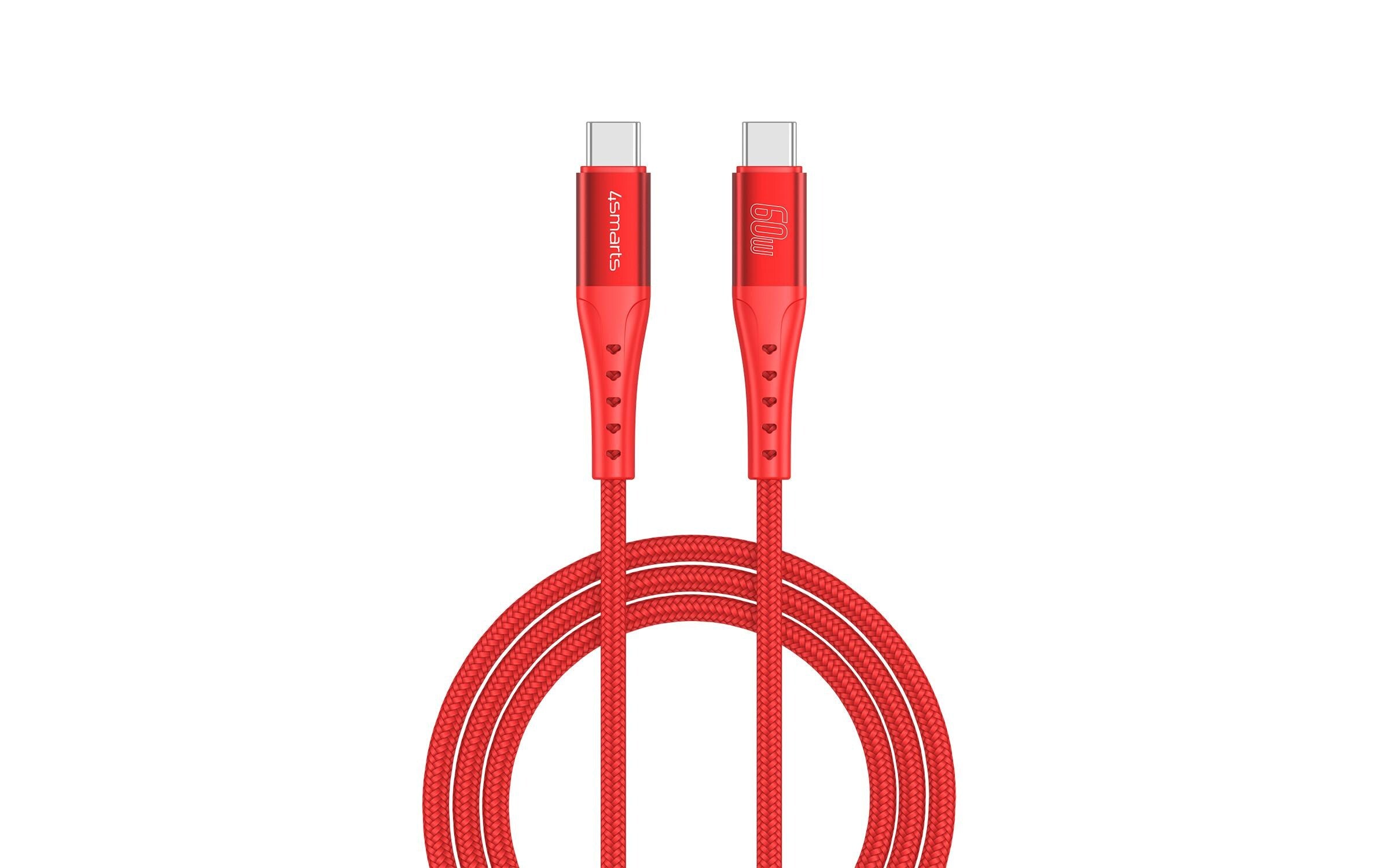 USB-C Kabel PrimeCord 60W 1,5m, rot