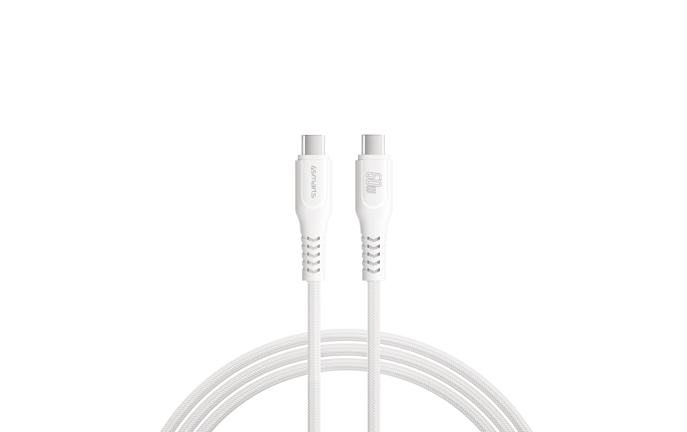 USB-C Kabel PremiumCord 60W 1,5m , weiss