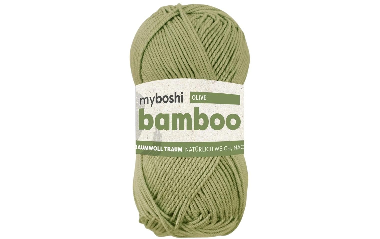 myboshi Wolle Bamboo, olive 50 g, 125 m, 60% BB  40 % CO