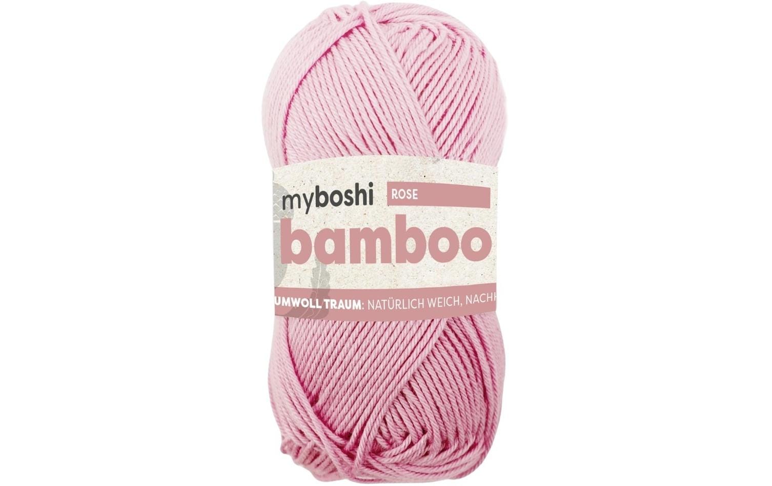 myboshi Wolle Bamboo, rose 50 g, 125 m, 60% BB  40 % CO