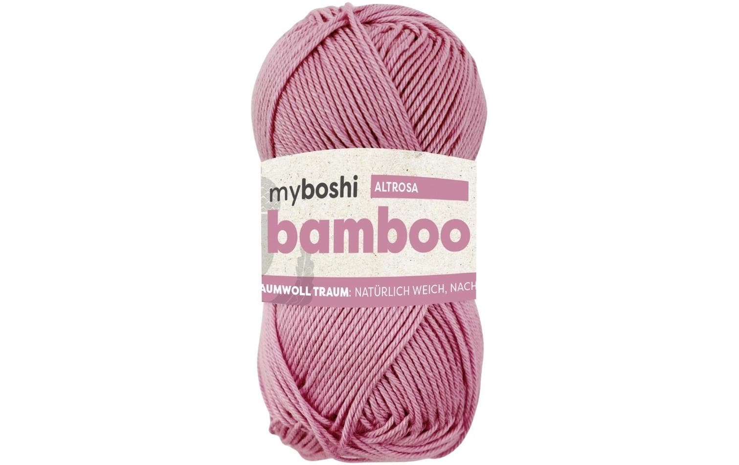 myboshi Wolle Bamboo, altrosa 50 g, 125 m, 60% BB  40 % CO