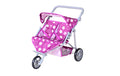 Zwillingspuppenwagen Duo star dark pink