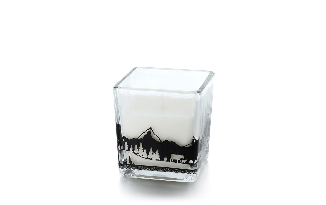 balthasar Kerze Alp im Glas 8x8 cm (BXH)