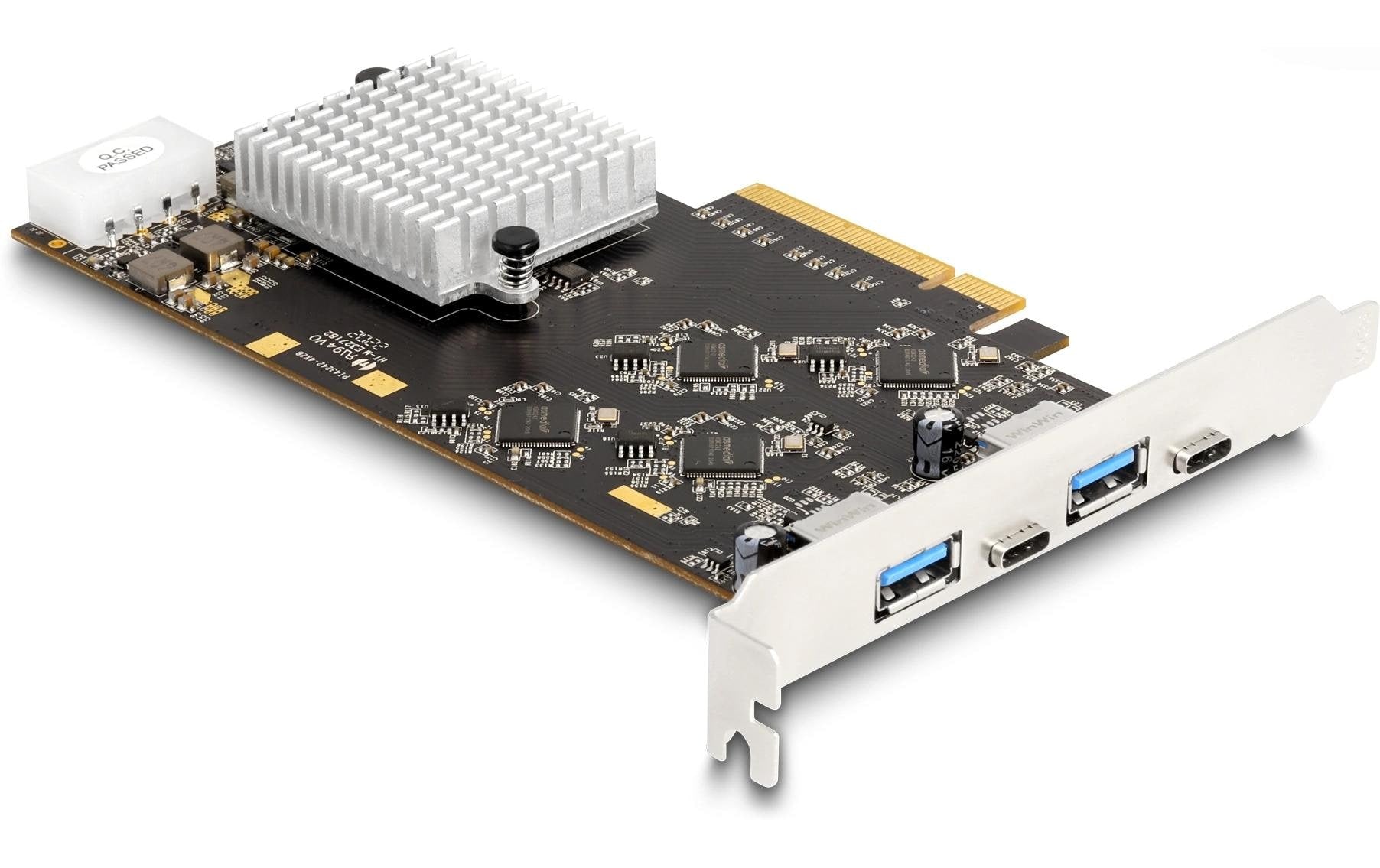 Delock 90097 PCI Express x8 Karte 2x USB Type-C 20Gbps, 2x USB Type-A 10Gbps