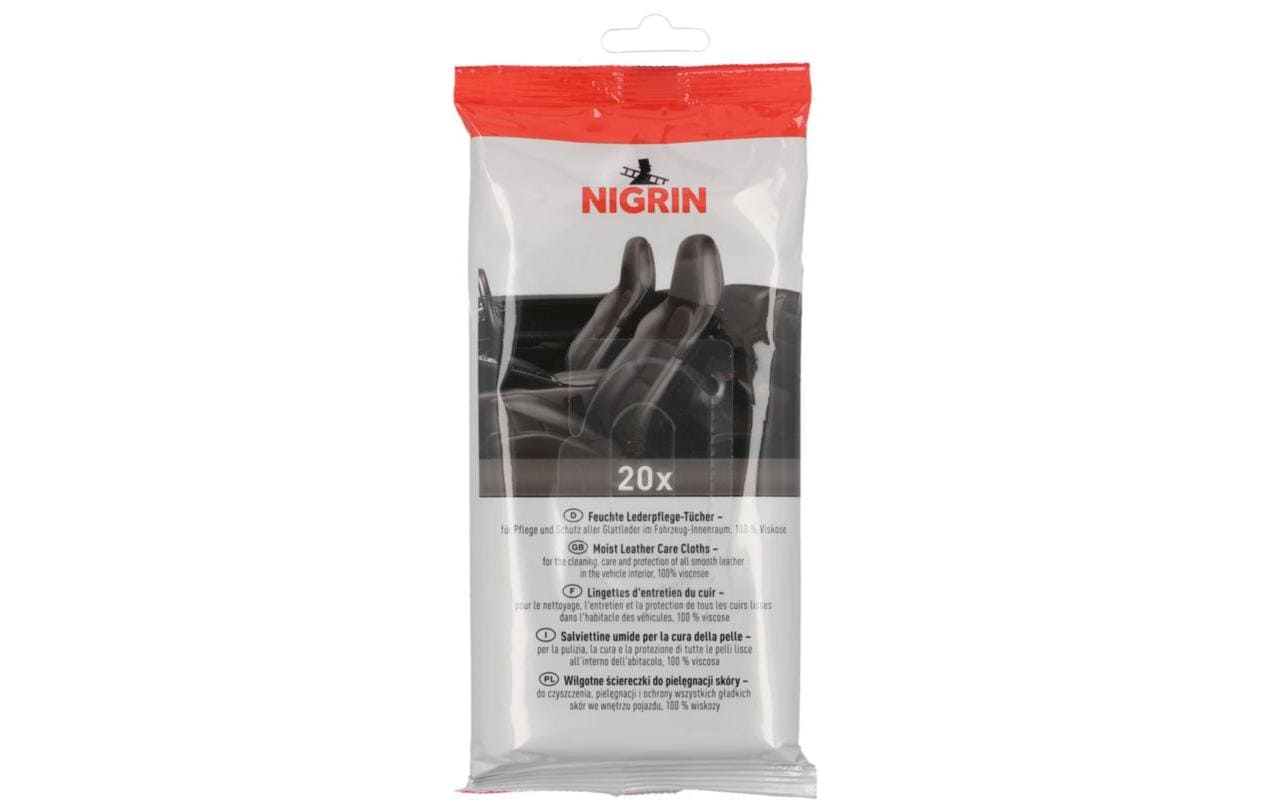 NIGRIN Lederpflege-Tücher 20 Stück
