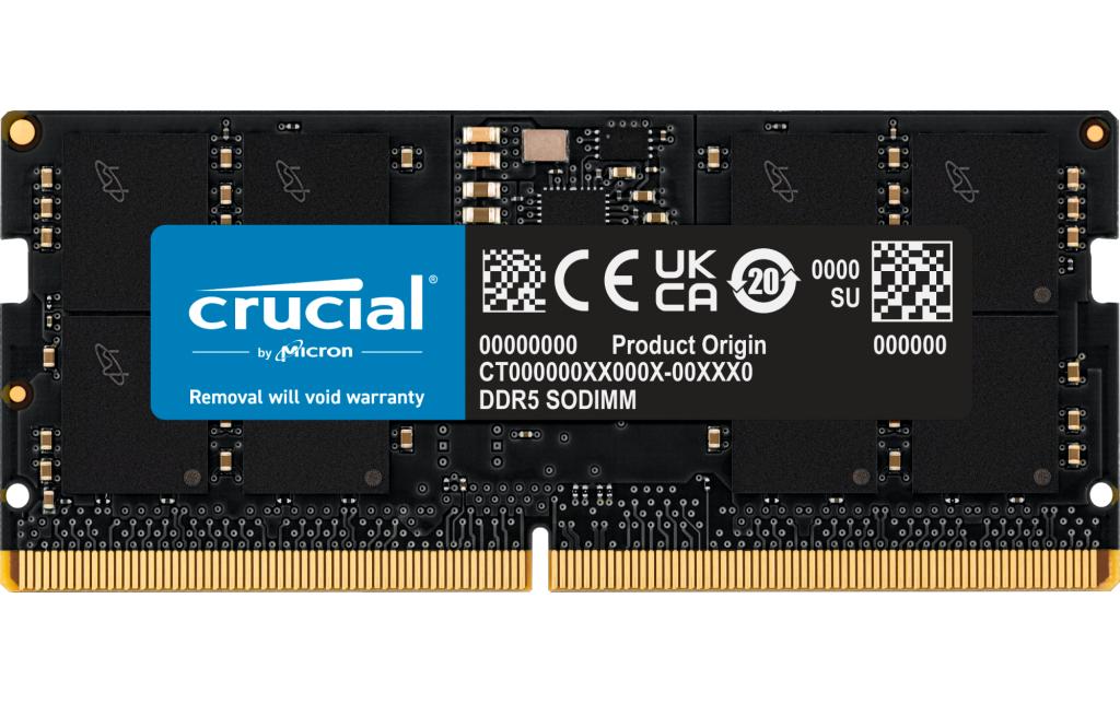 Crucial SO-DDR5 16GB 4800MT/s Non-ECC CL40, 1.1V, 262Pin