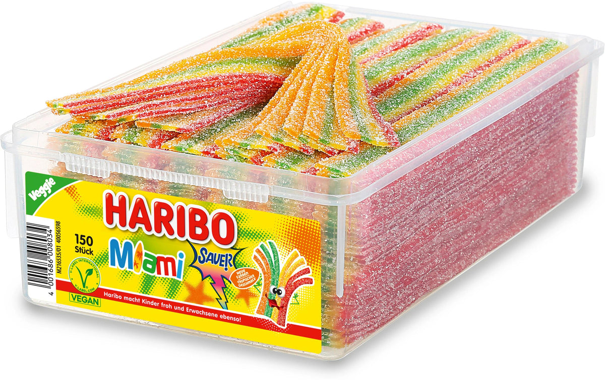 Haribo Miami Sauer Dose 150 Stück