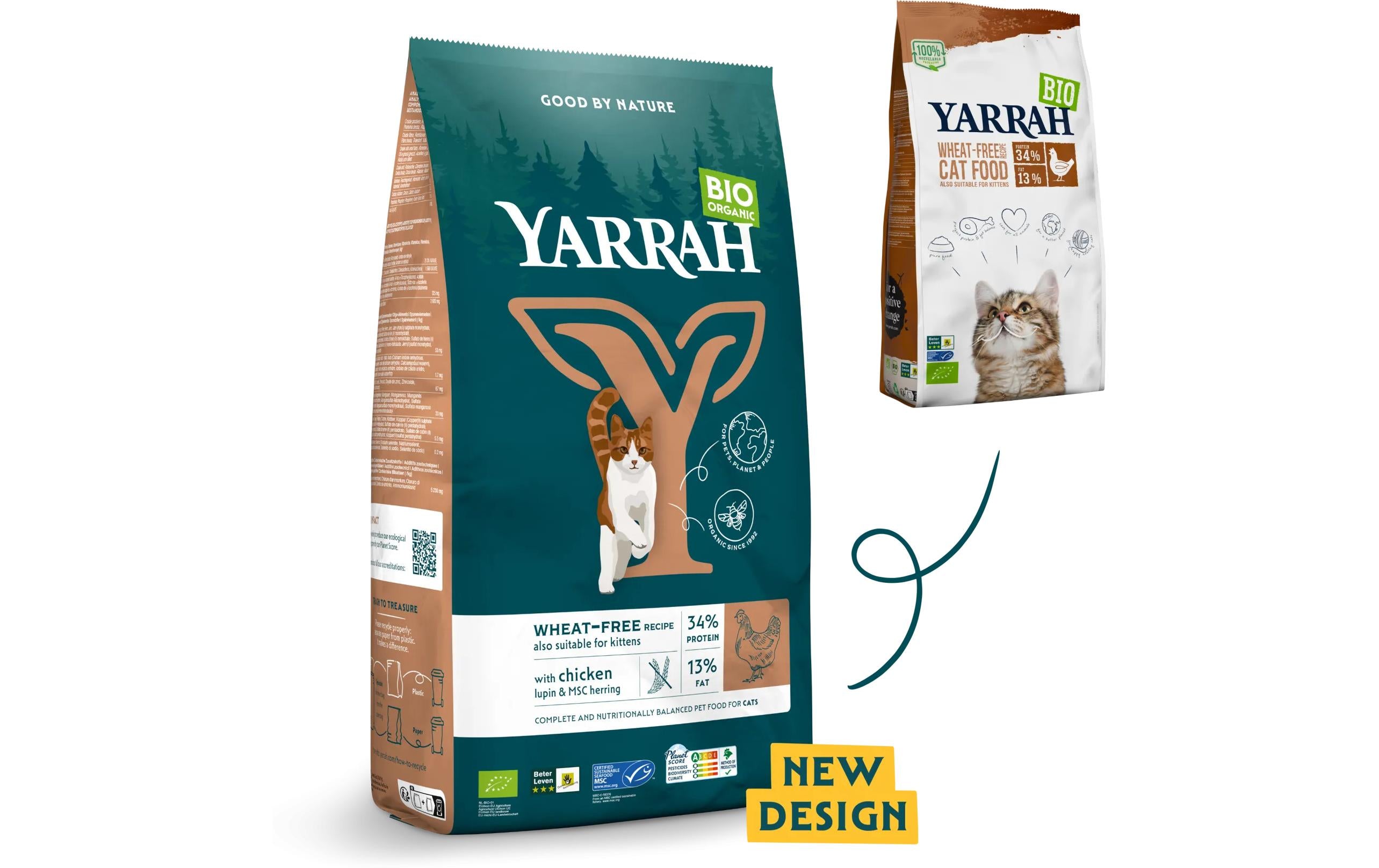 Yarrah BIO Trockenfutter GF Huhn & Fisch grainfree, 2.4kg