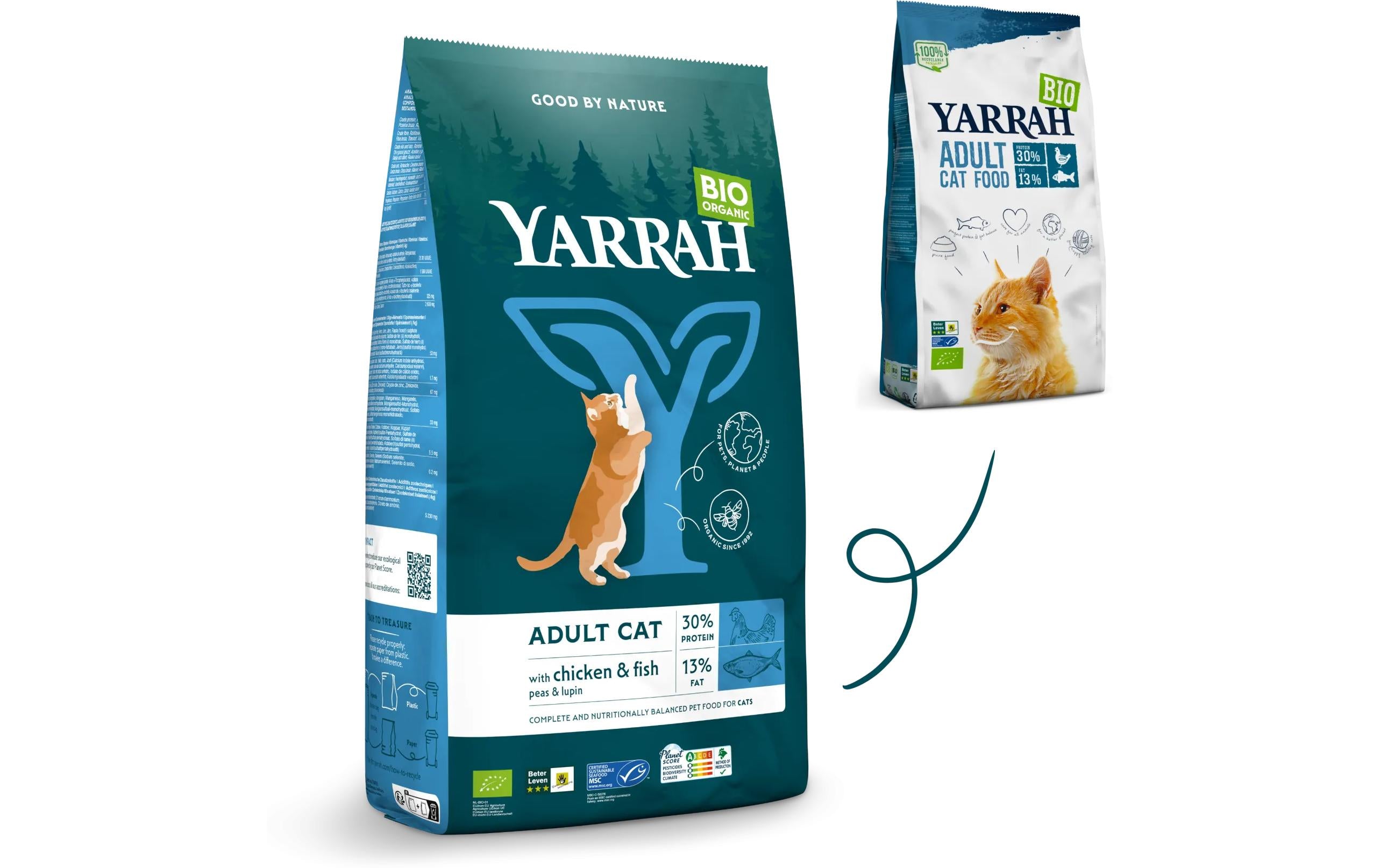 Yarrah BIO Trockenfutter Fisch & Huhn 2.4kg