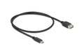 Delock USB2.0 Kabel EASY USB C-A, 0.5m EASY USB, beidseitig einsteckbar, schwarz
