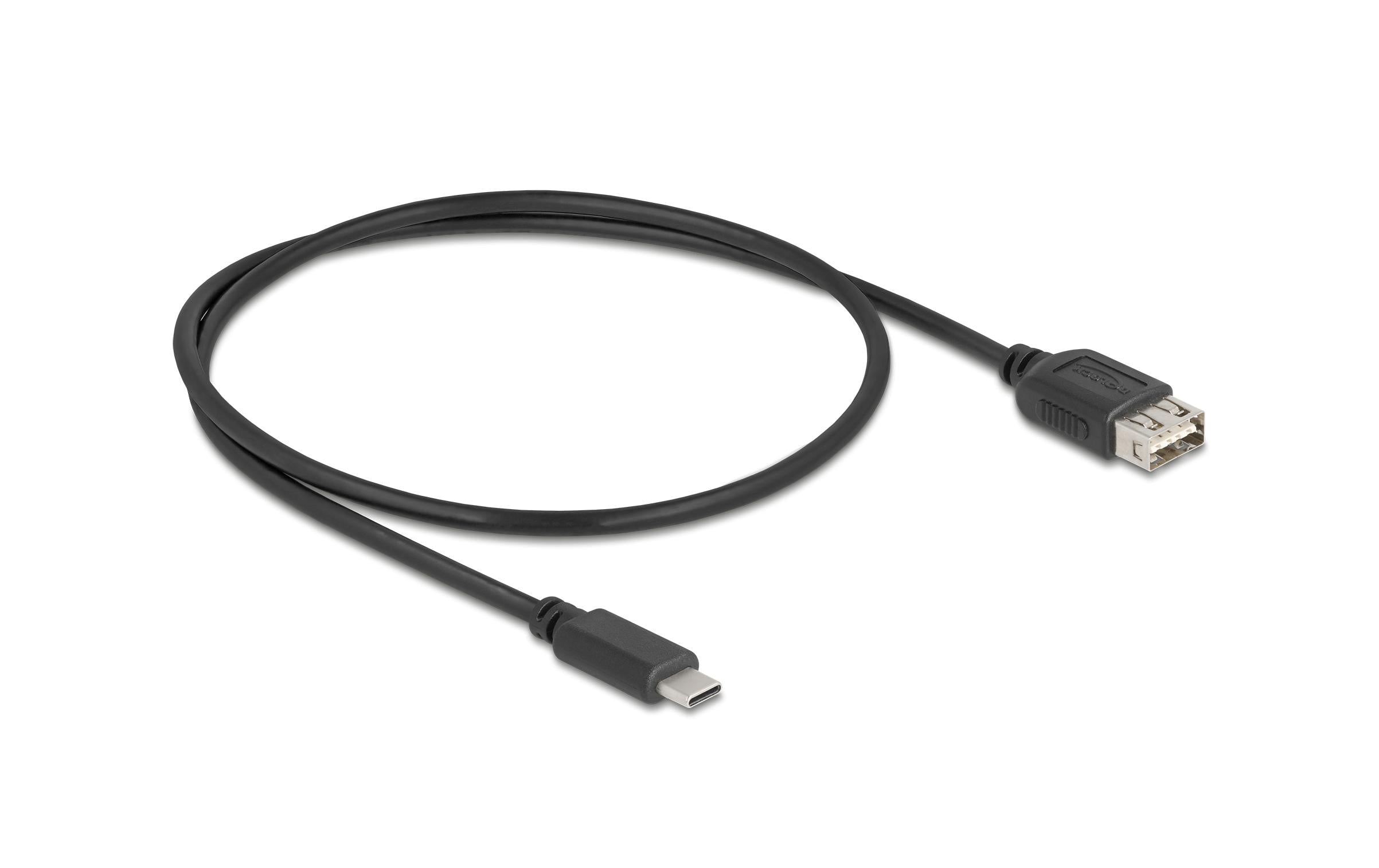 Delock USB2.0 Kabel EASY USB C-A, 0.5m EASY USB, beidseitig einsteckbar, schwarz