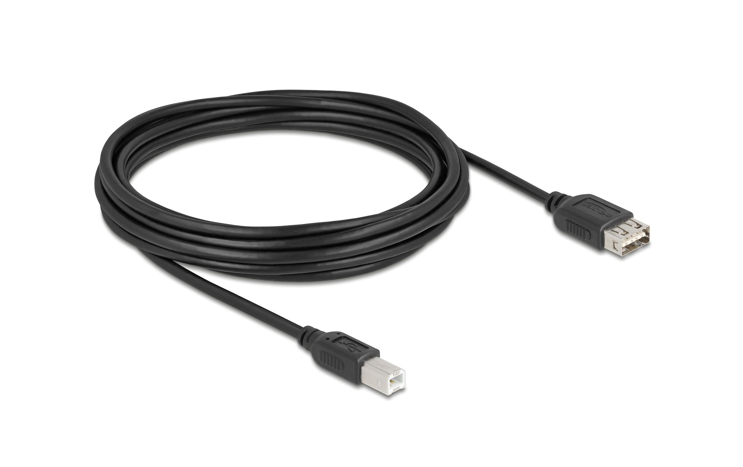 Delock USB2.0 Kabel EASY USB A-B, 5.0m USB-A Seite beidseitig einsteckbar, schwarz
