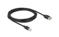 Delock USB2.0 Kabel EASY USB A-B, 3.0m USB-A Seite beidseitig einsteckbar, schwarz