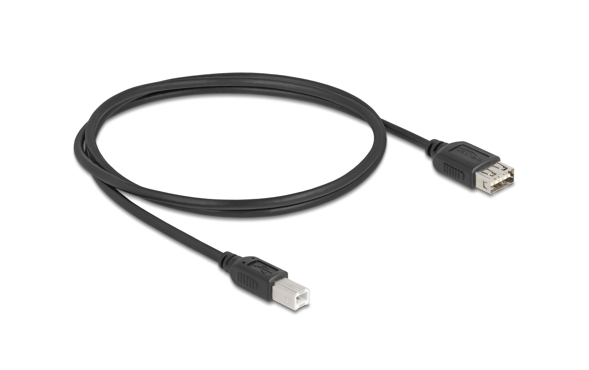 Delock USB2.0 Kabel EASY USB A-B, 1.0m USB-A Seite beidseitig einsteckbar, schwarz