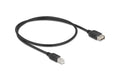 Delock USB2.0 Kabel EASY USB A-B, 0.5m USB-A Seite beidseitig einsteckbar, schwarz