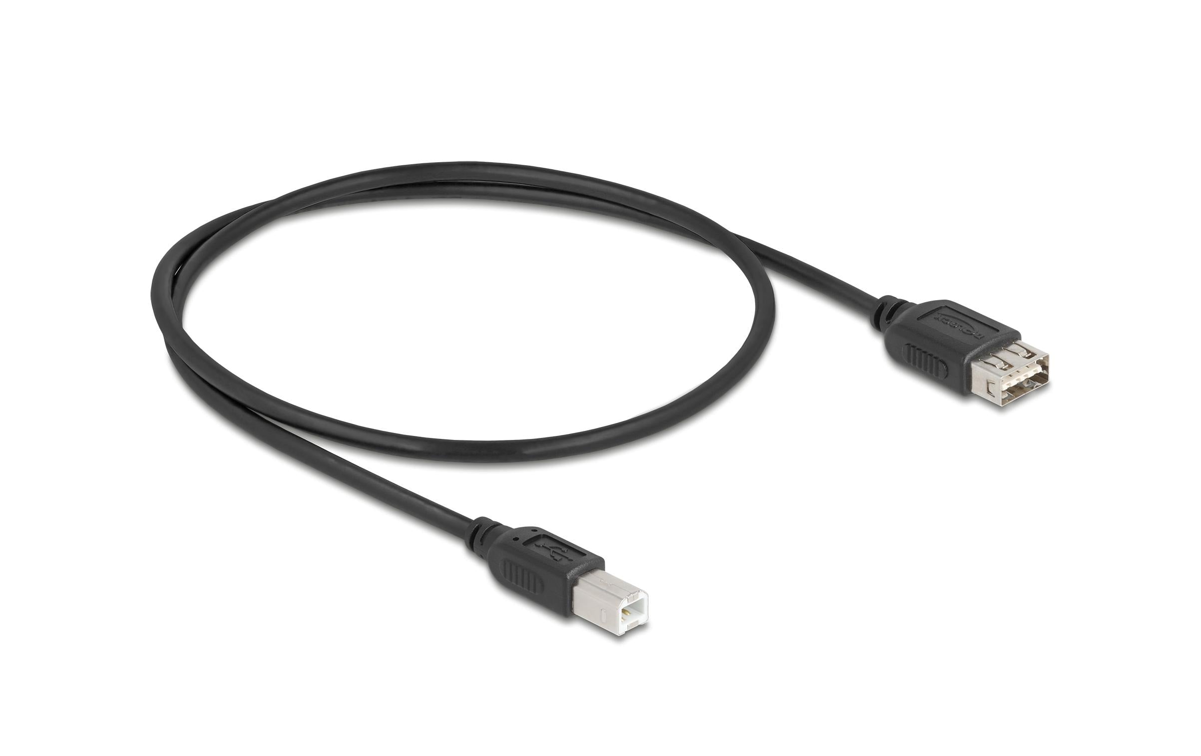 Delock USB2.0 Kabel EASY USB A-B, 0.5m USB-A Seite beidseitig einsteckbar, schwarz