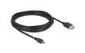 Delock USB2.0 Kabel EASY USB A-MiniB, 5.0m USB-A Seite beidseitig einsteckbar, schwarz