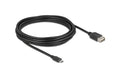Delock USB2.0 Kabel EASY USB A-MicroB, 5.0m EASY USB, beidseitig einsteckbar, schwarz
