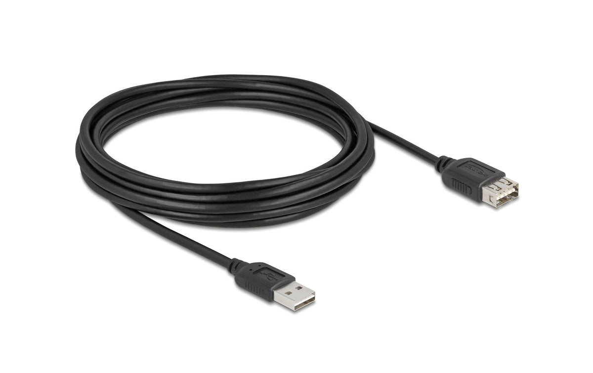 Delock, USB 2.0-Verlängerungskabel USB A - EASY USB, beidseitig einsteckbar, schwarz
