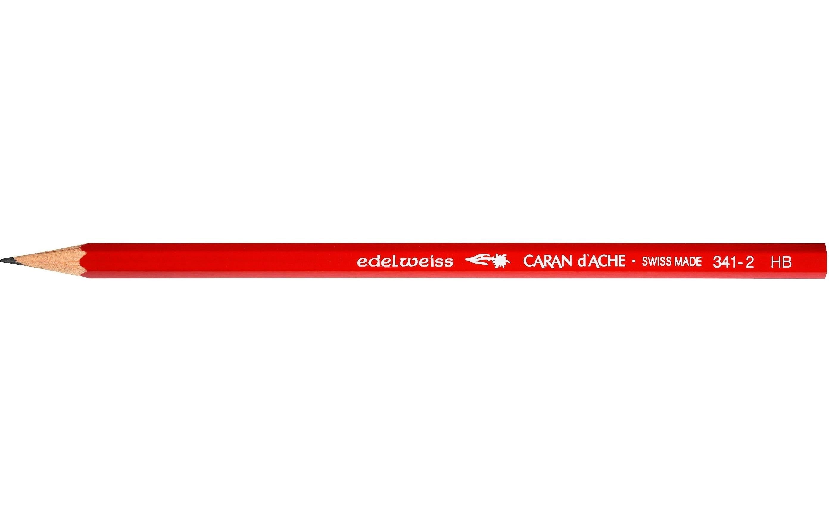 Caran d'Ache Schulbleistift rot HB, 12 Stück
