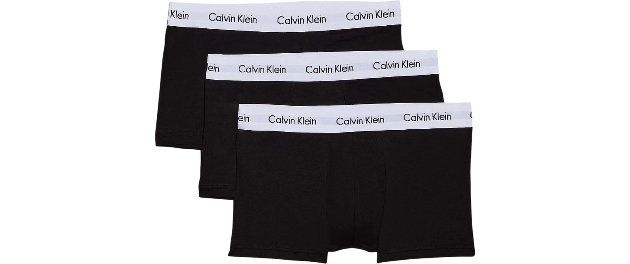 Calvin Klein 3P Low Rise Trunk Black, XL