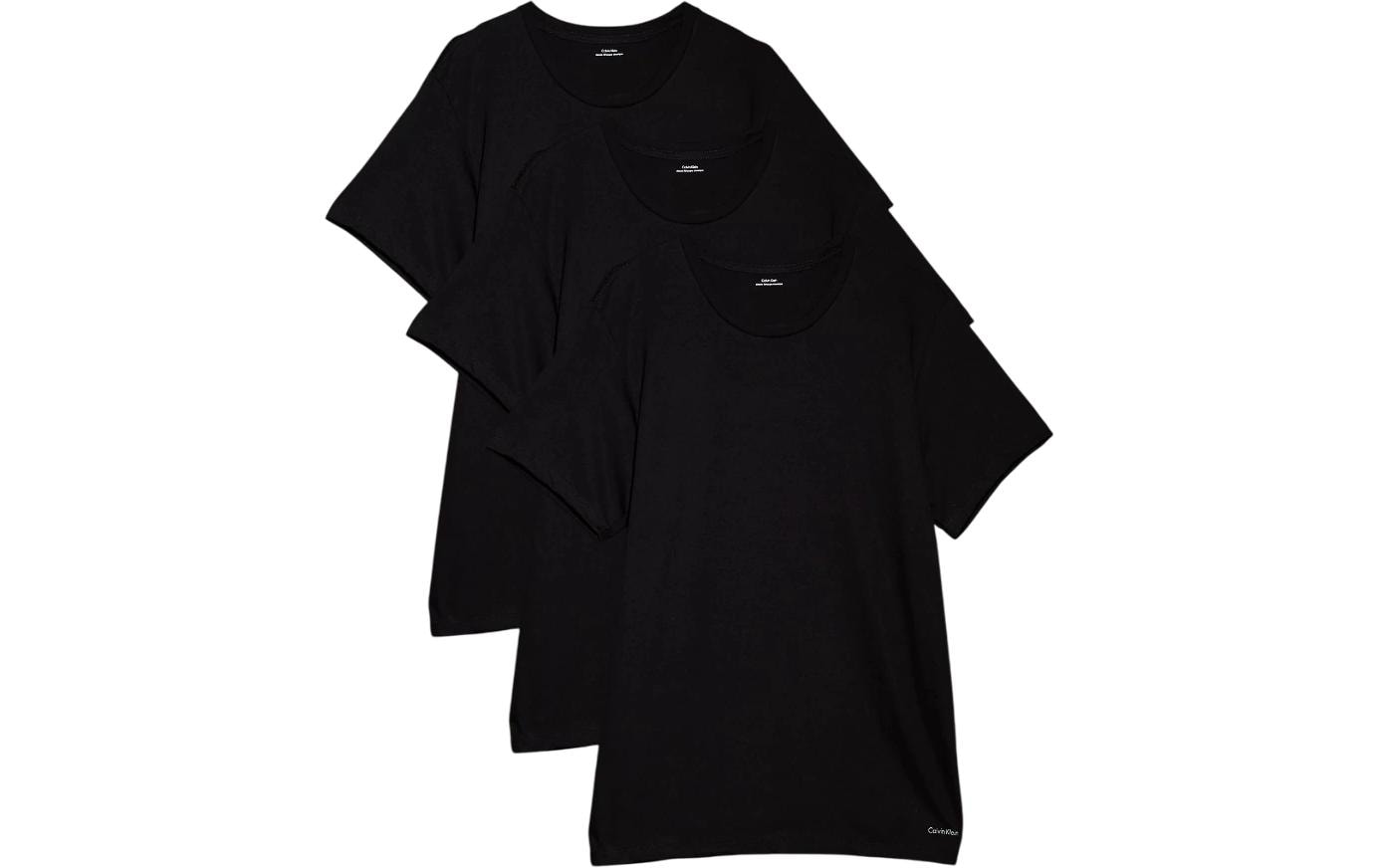 Calvin Klein S/S Crew Neck 3Pk Black, L