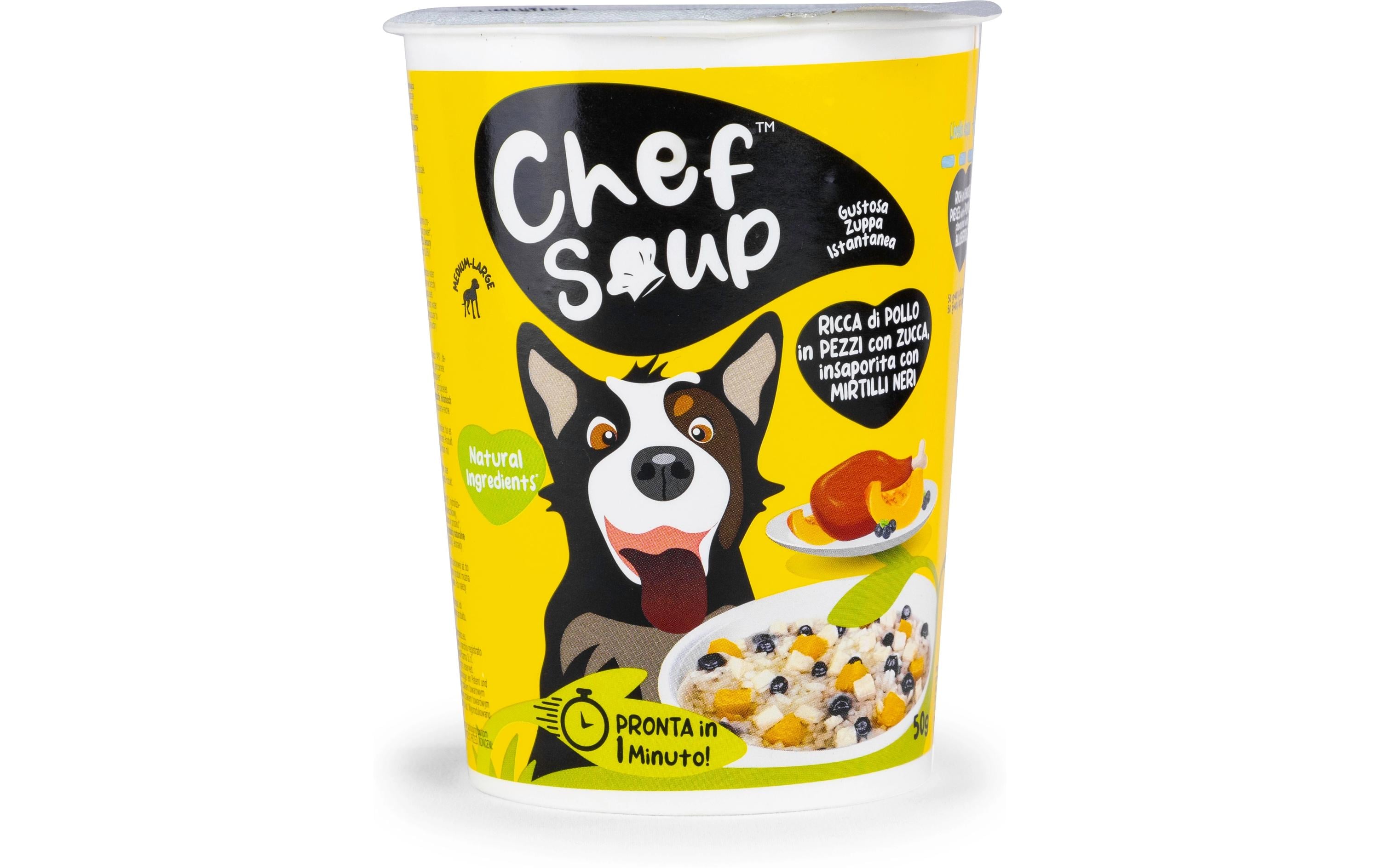 Chef Soup Huhn, Kürbis, Blaubeere 50g