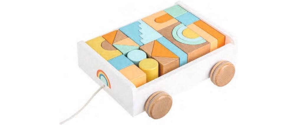 Spielba Wagen mit Bauklötzen