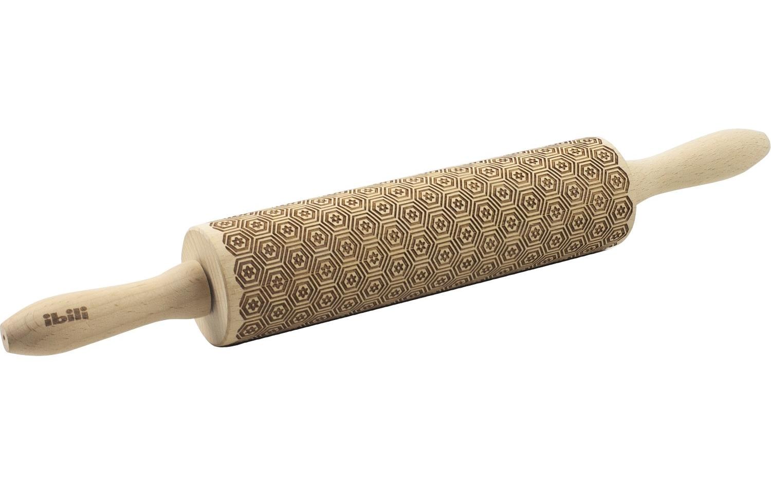 Ibili Wallholz Holz mit Muster Deko 39,5x 5 cm