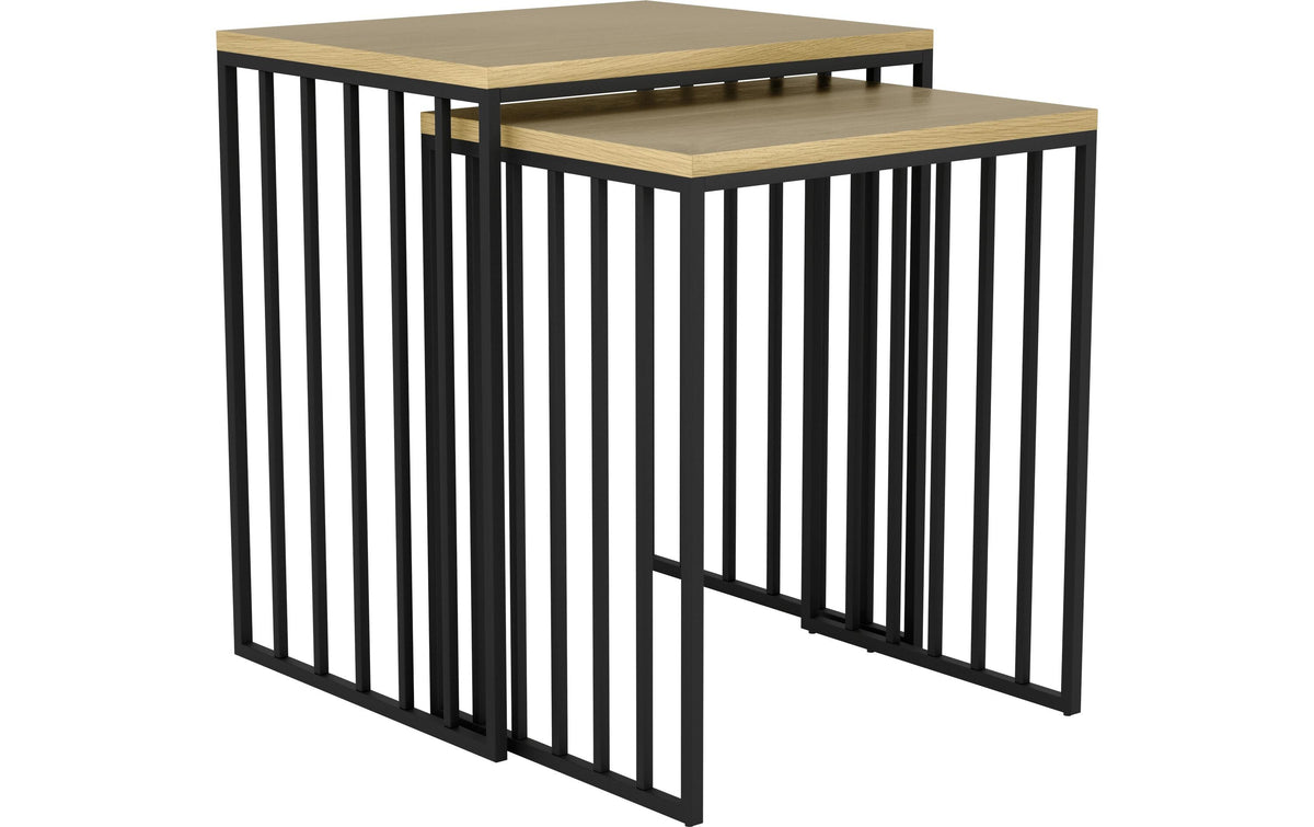 Eglo Beistelltisch Set TOZAWA Holz/Metall, 2 verschiedene Grössen