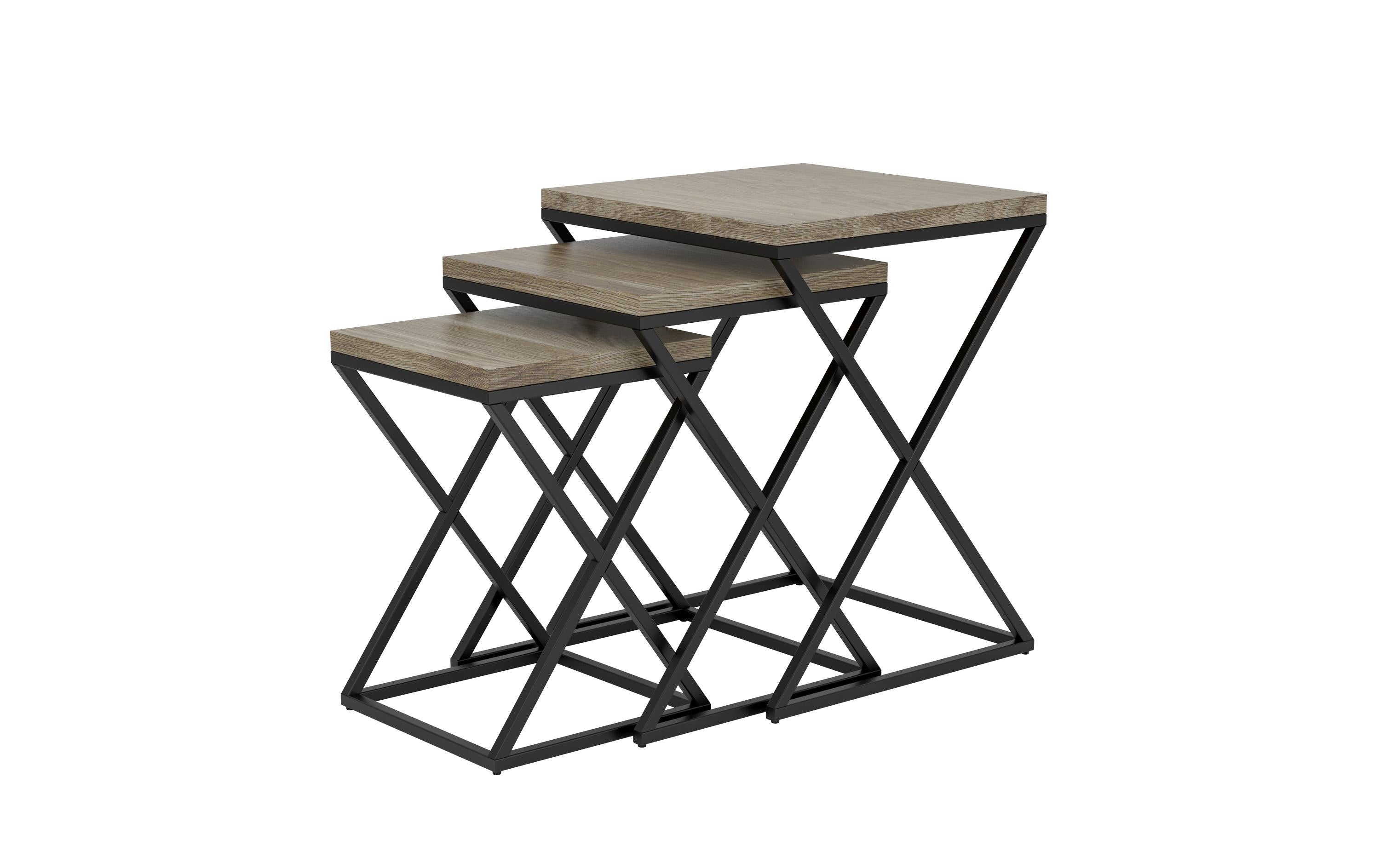 Eglo Beistelltisch CLONMANY Holz/Metall, 3 verschiedene Grössen