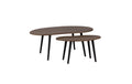 Eglo Besteilltisch Set ALORAN 2 verschiedene Grössen, Dark Brown