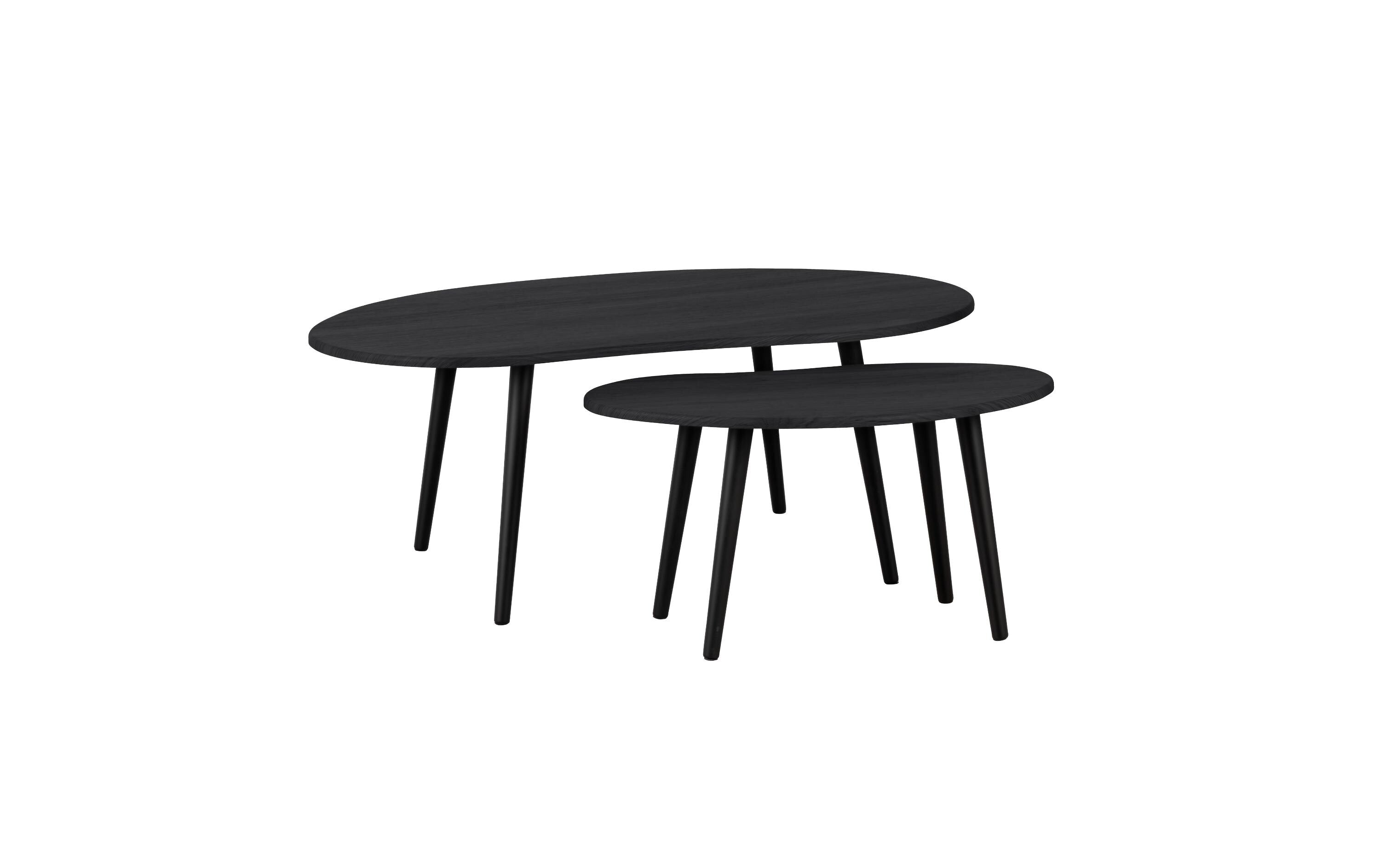 Eglo Besteilltisch Set ALORAN 2 verschiedene Grössen, Dark Grey