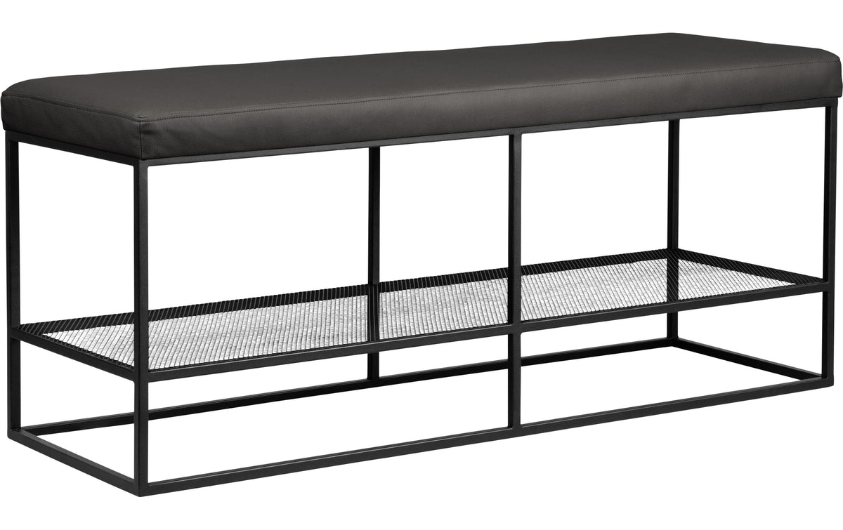 Eglo Garderobenbank BITUNG Metall, 120x40x45 (LxBxH), Schwarz
