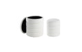 Eglo Hocker AMPAHAKA 2er Set Weiss D:40cm/H:44.5cm/D 33.5cm/H:38.5cm