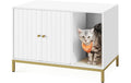 Feandrea Katzenhaus für Katzentoilette 80x50x55cm