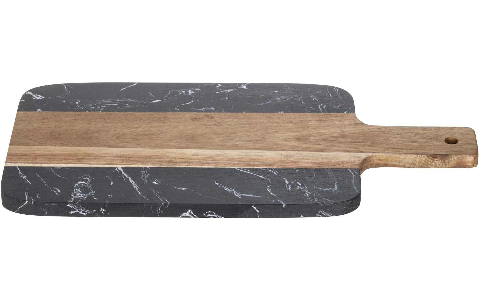 Wenko Schneidebrett Atami Marmor/ Akazie 37 x 18 x 1 cm