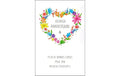 ABC carte d'anniversaire B6, 116 x 173 mm, avec enveloppe