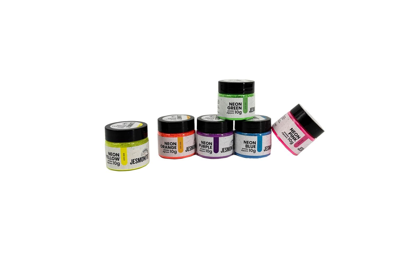 Jesmonite Pigment Neon Pulver Set 6 x 10 g