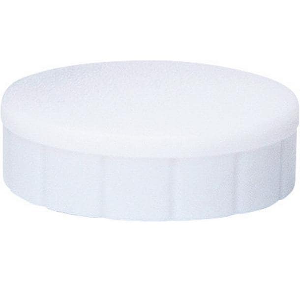 Maul Haftmagnet Solid Ø 20 mm, 300 g, Weiss, 10 Stück