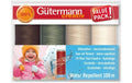 Gütermann Nähfaden Set Water Repellent 100 m, 4 Spulen