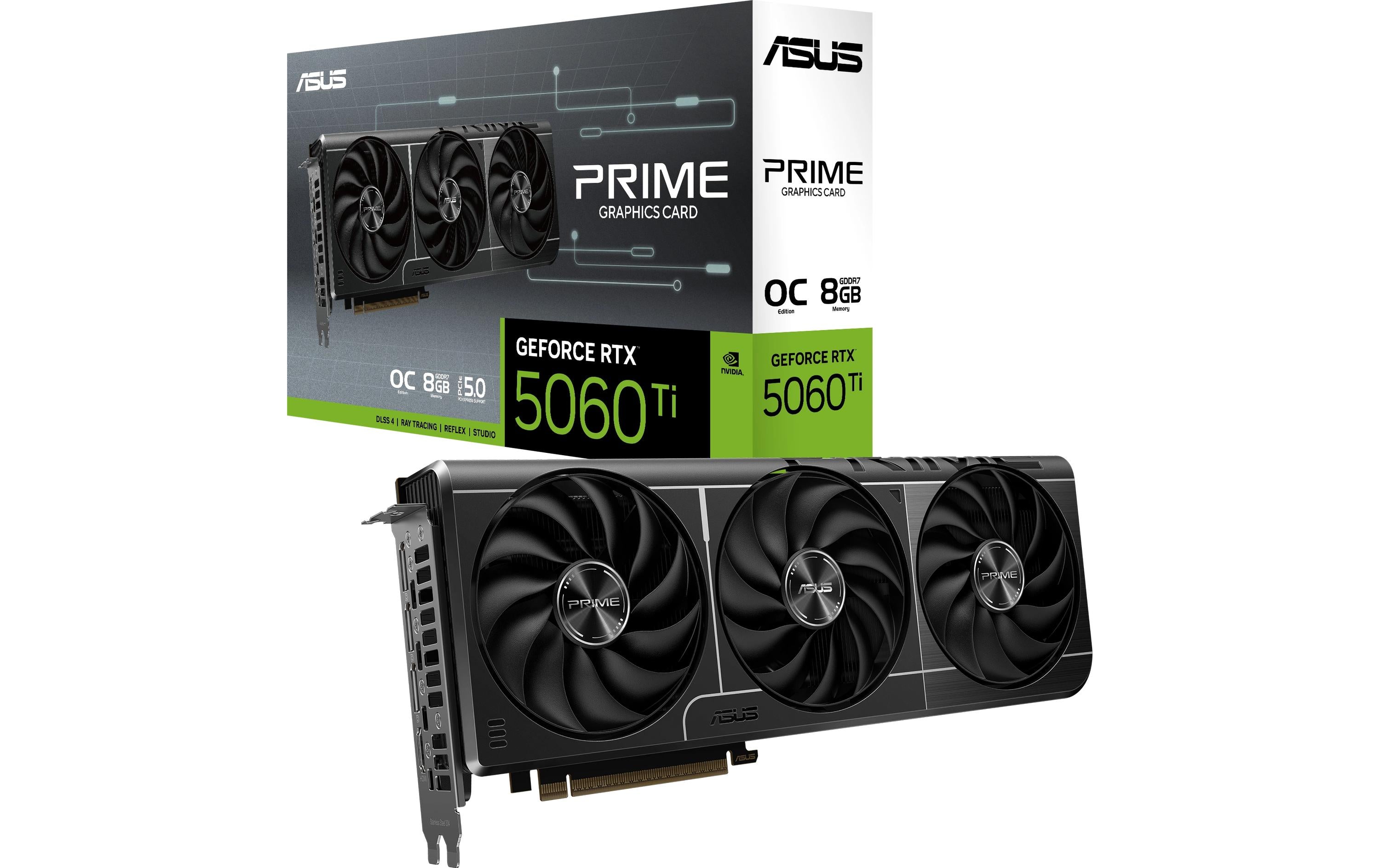 ASUS PRIME RTX5060TI O8G, GDDR7