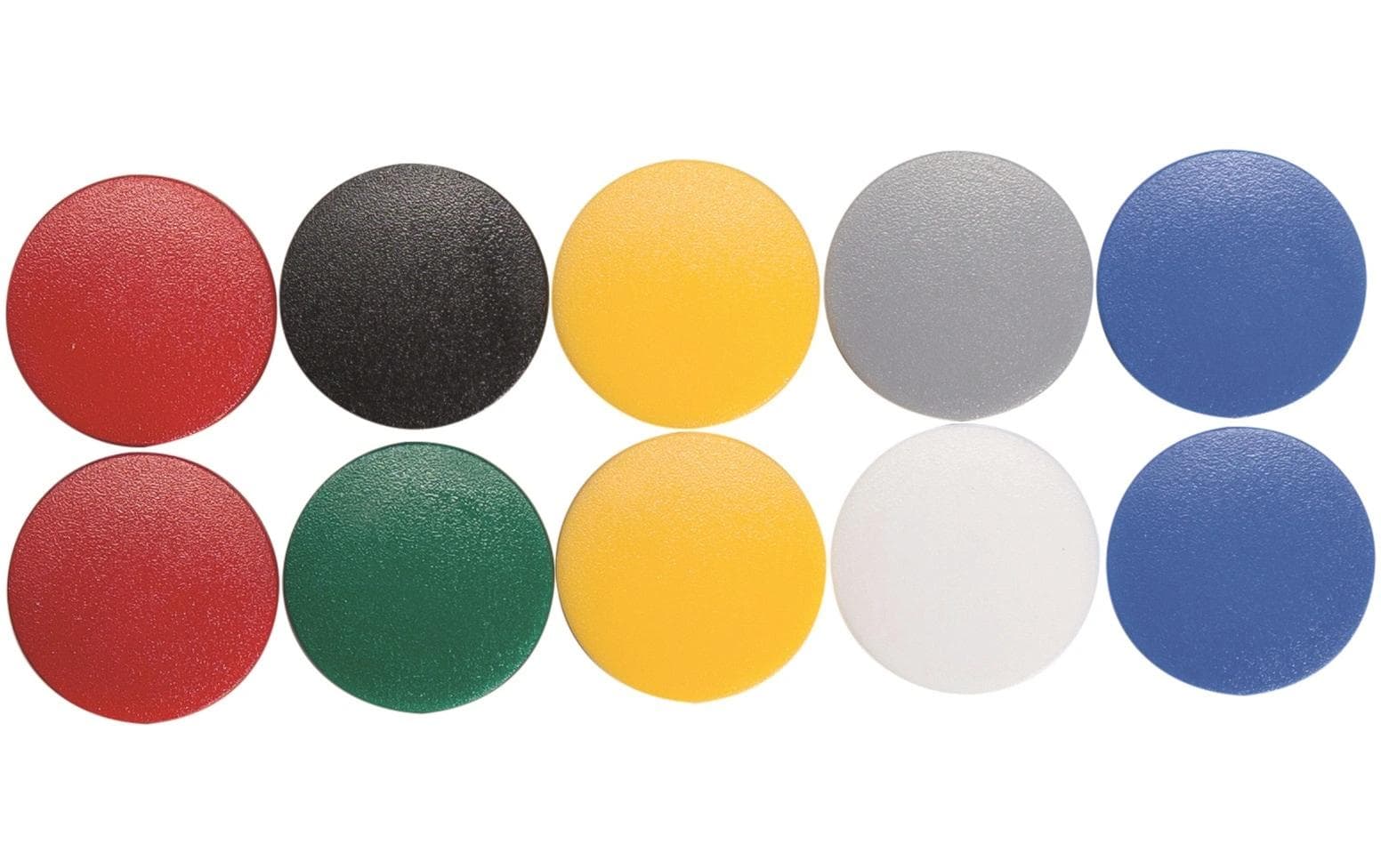 MAUL Magnete solid, 10 Stk Ø 20 mm, farbig