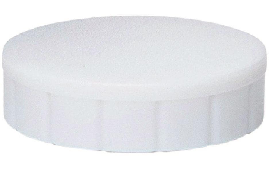 MAUL Magnete solid, 10 Stk Ø 24 mm, weiss