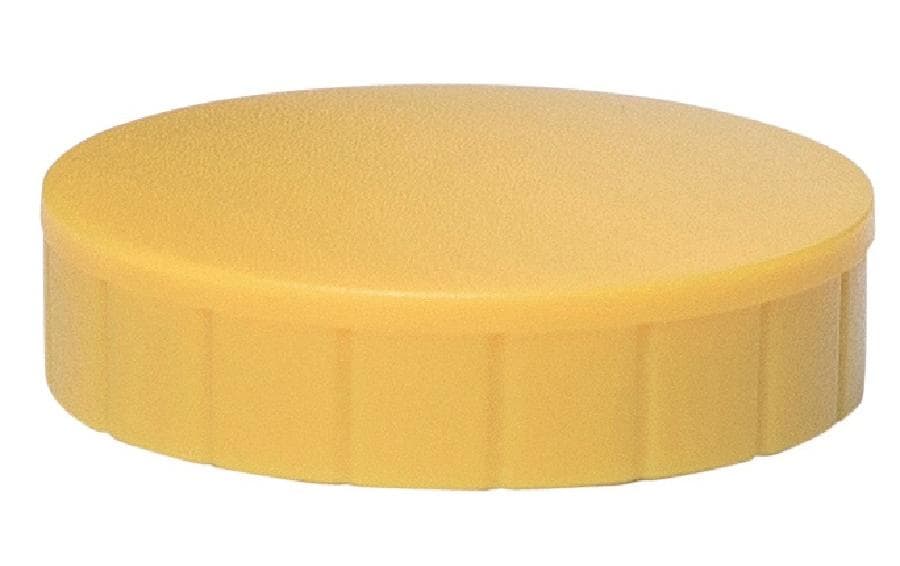 MAUL Magnete solid, 10 Stk Ø 32 mm, gelb