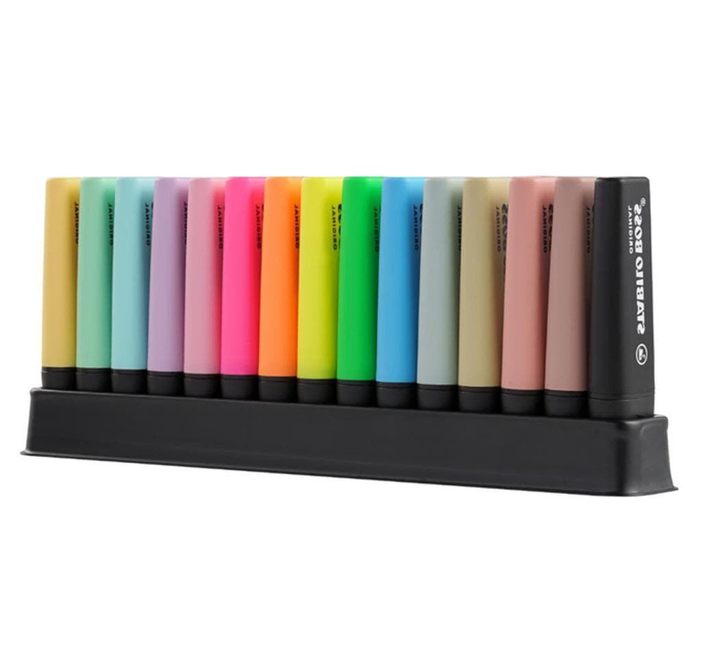 Stabilo BOSS ORIGINAL 15er Tischset pastel meets nature colors