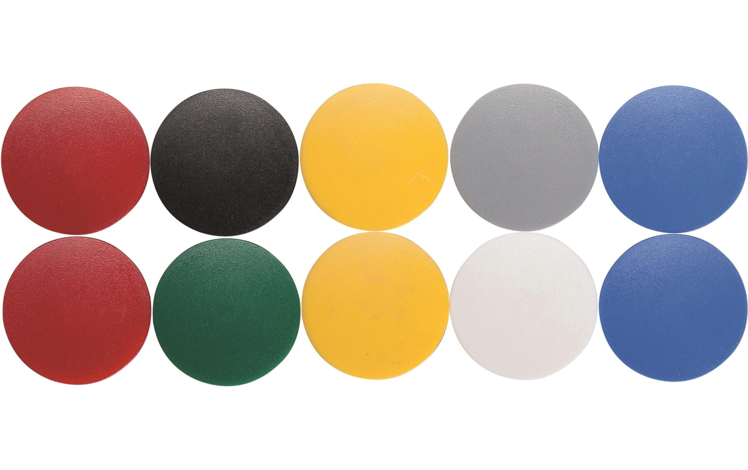MAUL Magnete solid, 10 Stk Ø 32 mm, farbig