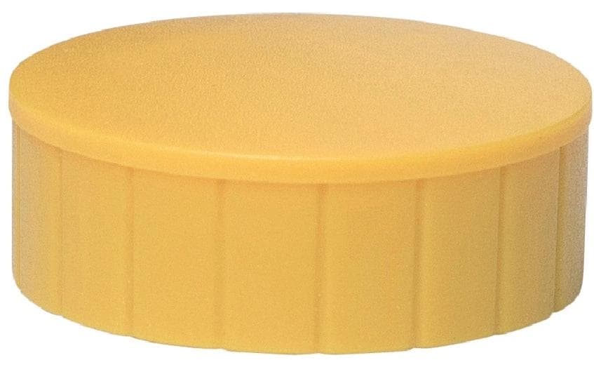 MAUL Magnete solid, 10 Stk Ø 38 mm, gelb