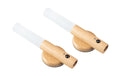 FTM Wandleuchte magnetisch Holz hellbraun 2Stk, Batterie, Holz